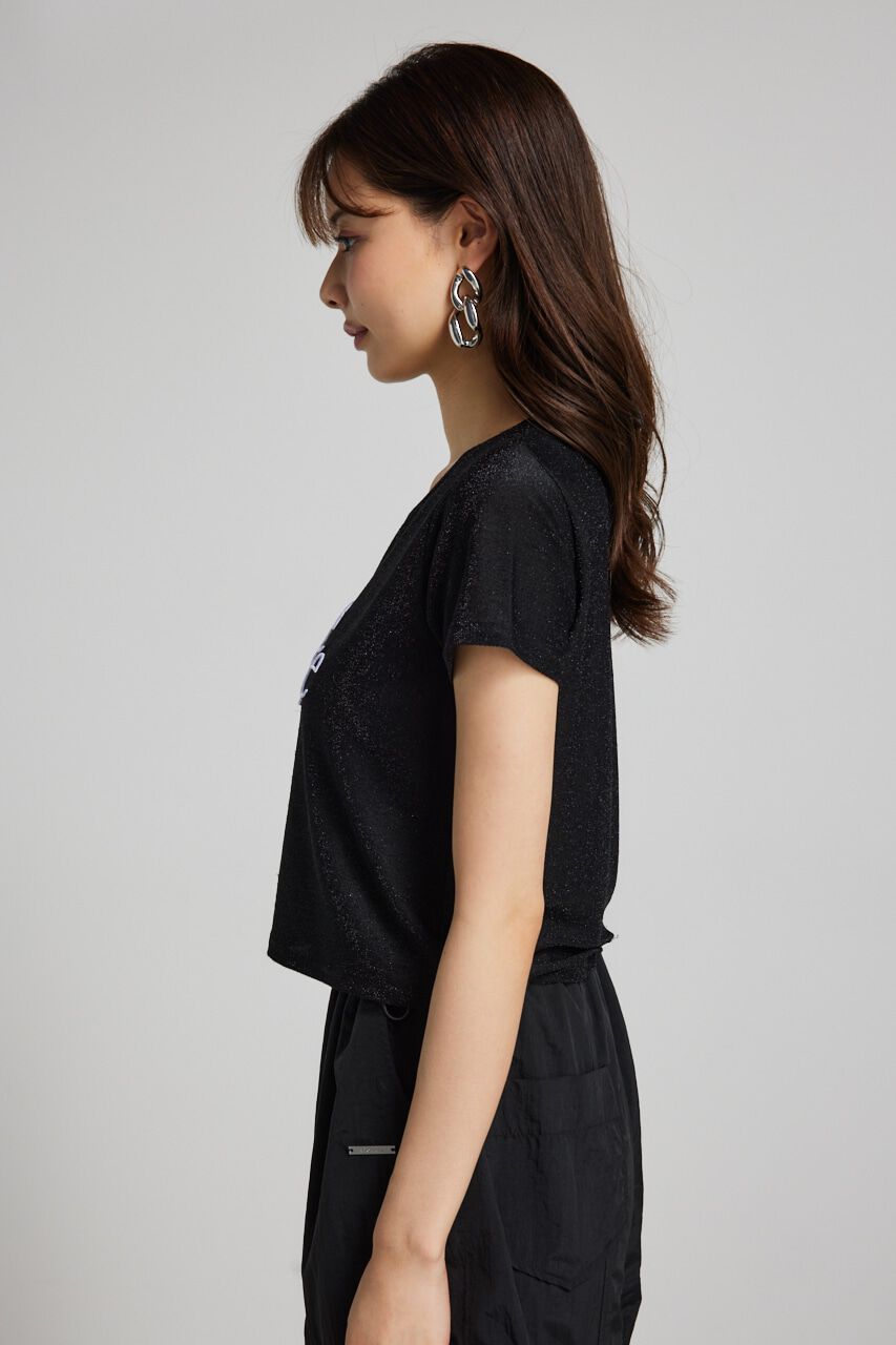 rienda「メタリックロゴT-SH」|Tシャツ・カットソー|