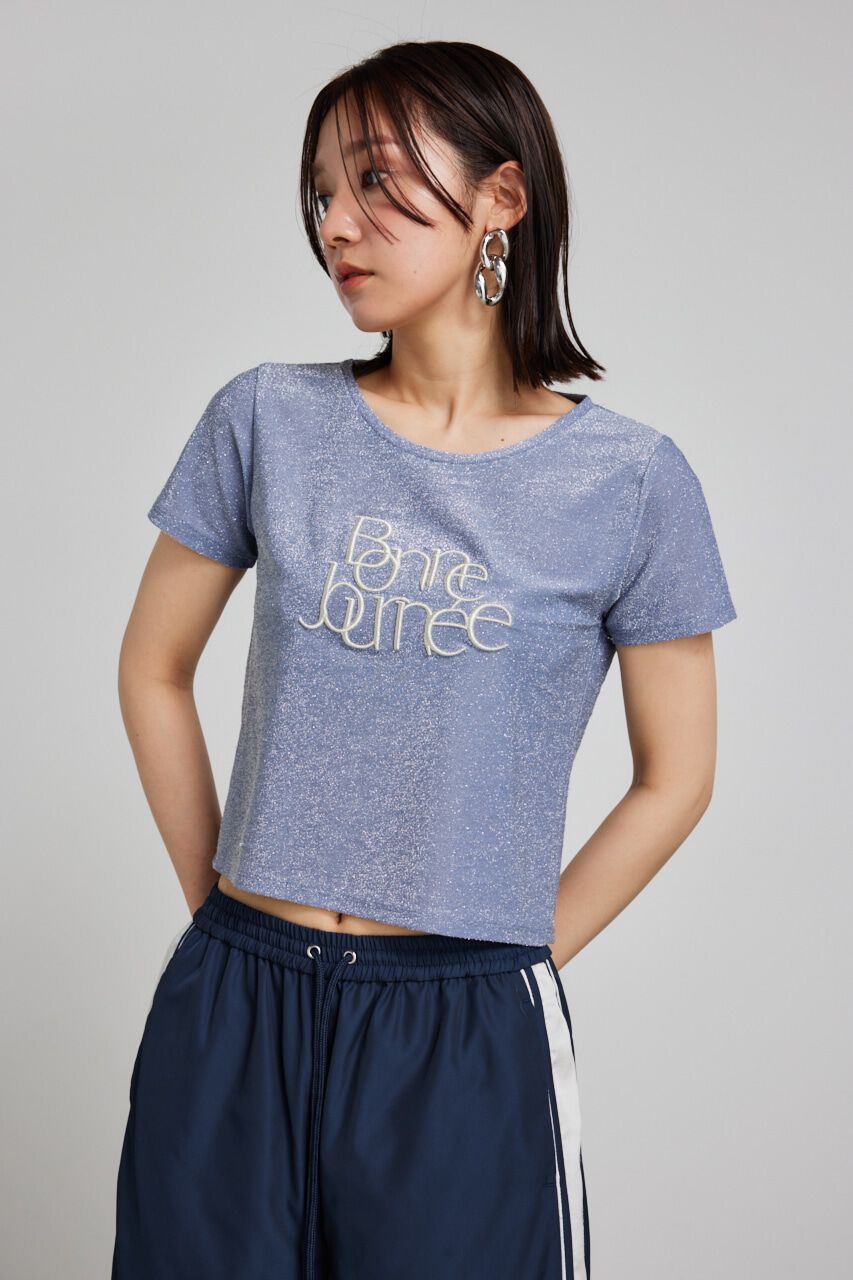 rienda「メタリックロゴT-SH」|Tシャツ・カットソー|