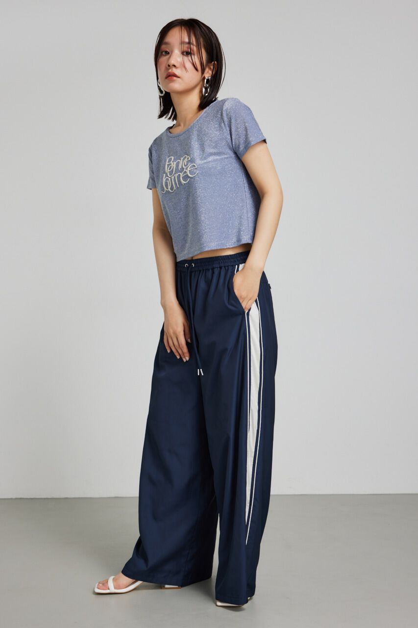 rienda「メタリックロゴT-SH」|Tシャツ・カットソー|