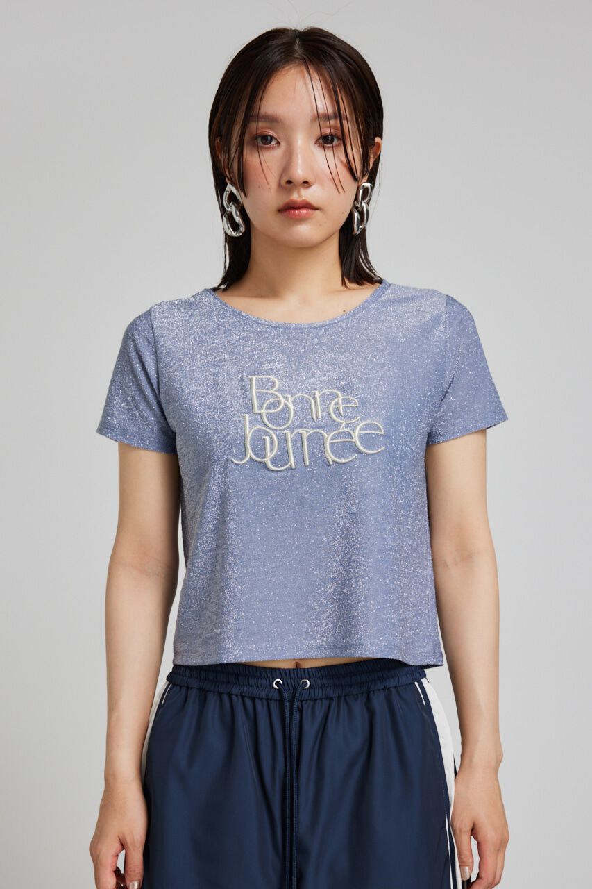 rienda「メタリックロゴT-SH」|Tシャツ・カットソー|