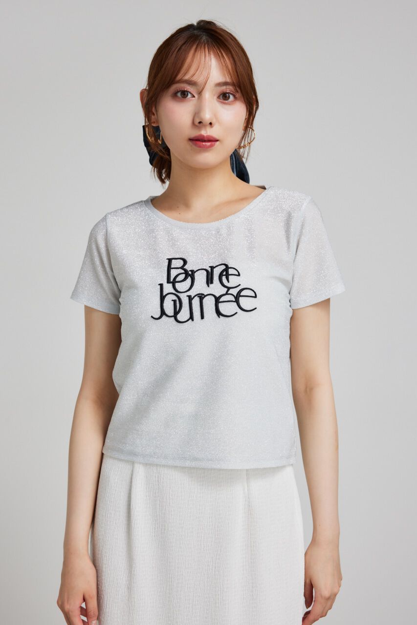 rienda「メタリックロゴT-SH」|Tシャツ・カットソー|