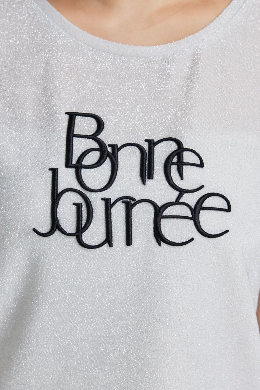 rienda「メタリックロゴT-SH」|Tシャツ・カットソー|