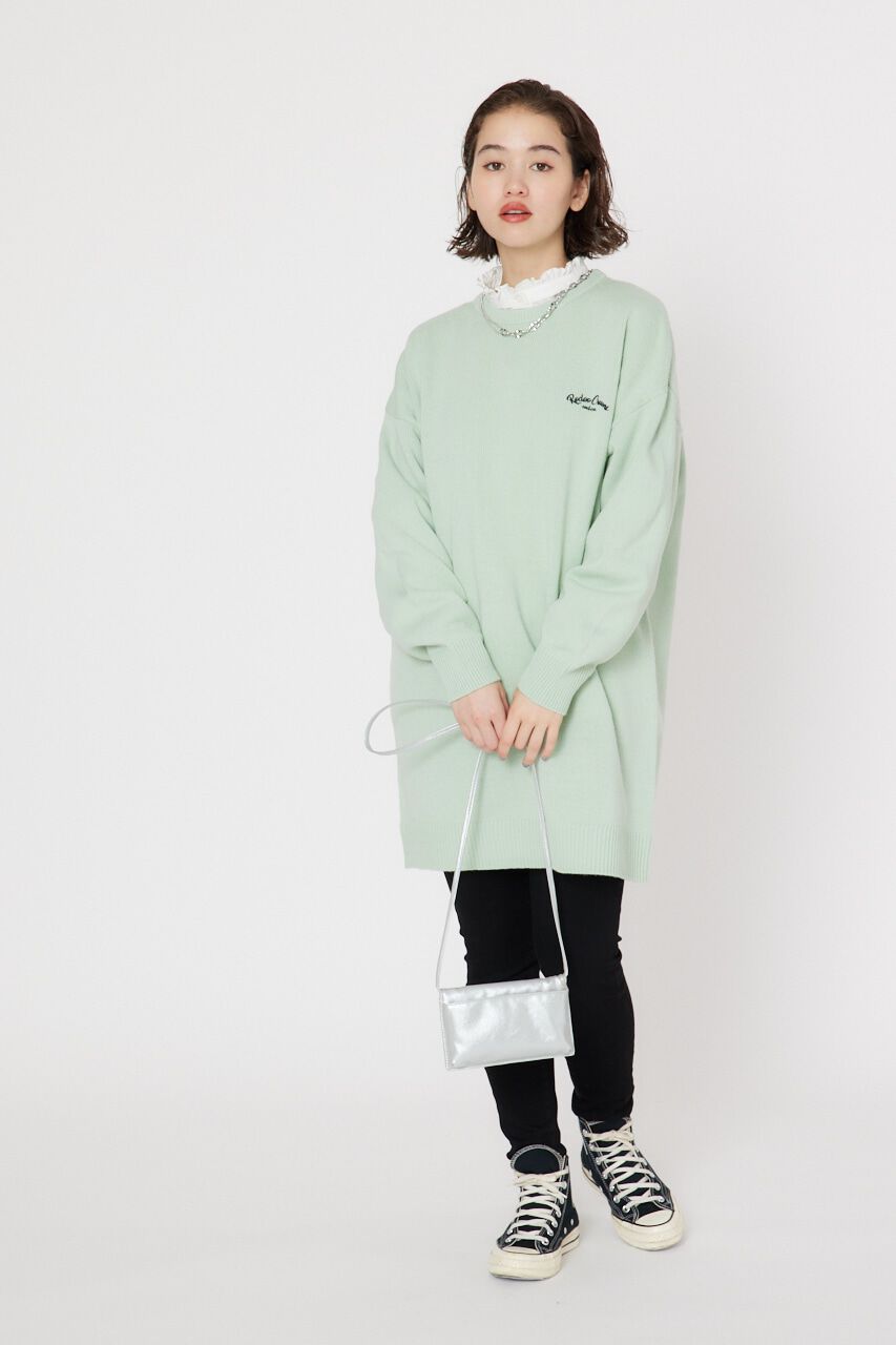 RODEO CROWNS「デニムロゴ ニット ワンピース」|ワンピース|