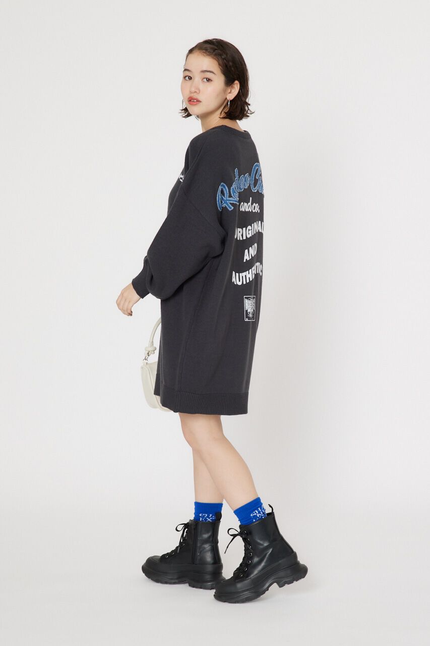 RODEO CROWNS「デニムロゴ ニット ワンピース」|ワンピース|