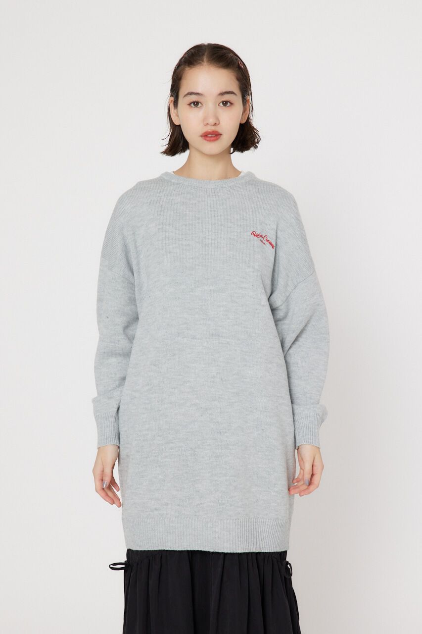 RODEO CROWNS「デニムロゴ ニット ワンピース」|ワンピース|