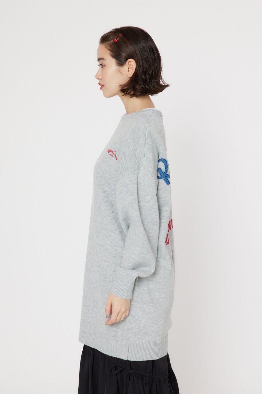 RODEO CROWNS「デニムロゴ ニット ワンピース」|ワンピース|