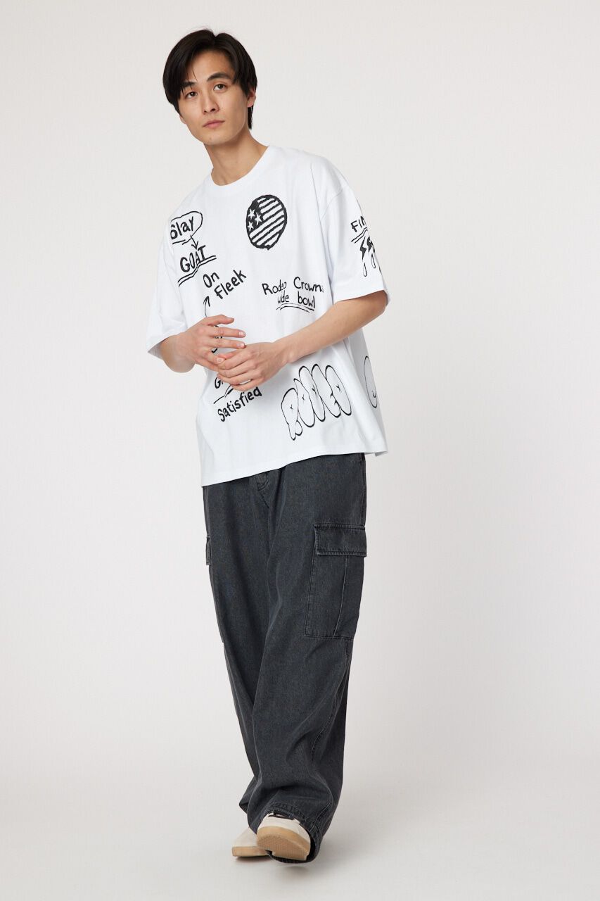 RODEO CROWNS「ラクガキハッポウ Tシャツ」|Tシャツ・カットソー|