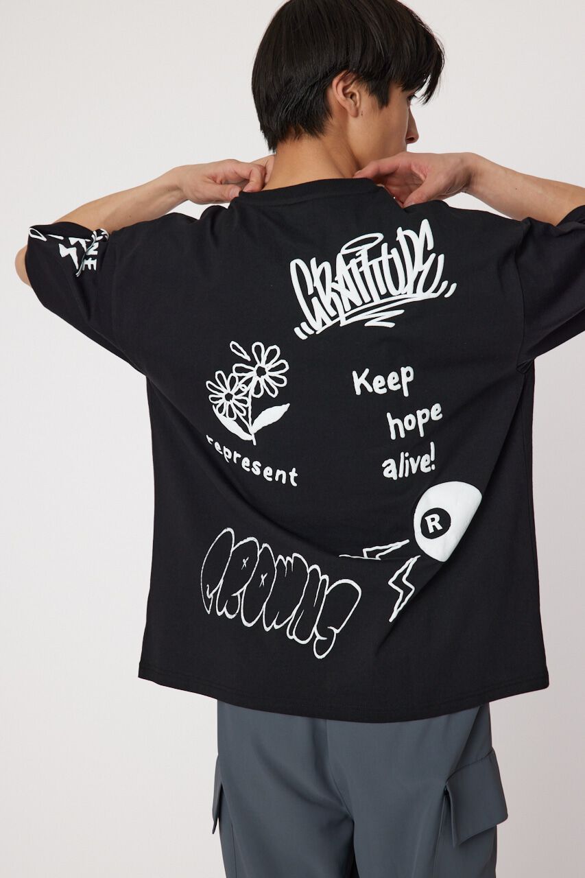 RODEO CROWNS「ラクガキハッポウ Tシャツ」|Tシャツ・カットソー|