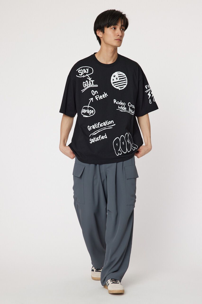 RODEO CROWNS「ラクガキハッポウ Tシャツ」|Tシャツ・カットソー|