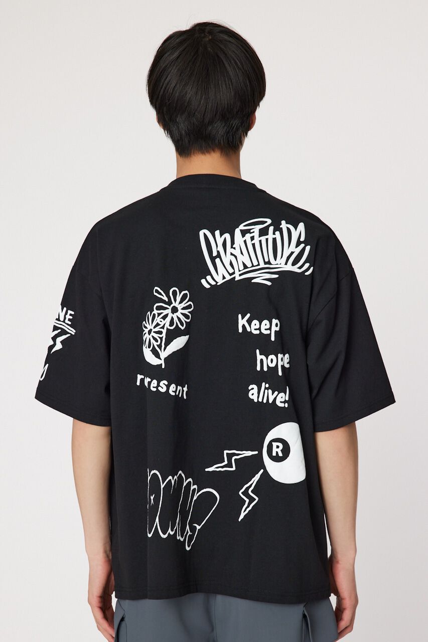 RODEO CROWNS「ラクガキハッポウ Tシャツ」|Tシャツ・カットソー|