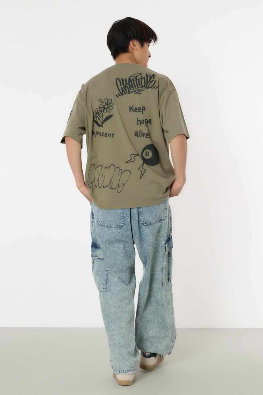 RODEO CROWNS「ラクガキハッポウ Tシャツ」|Tシャツ・カットソー|