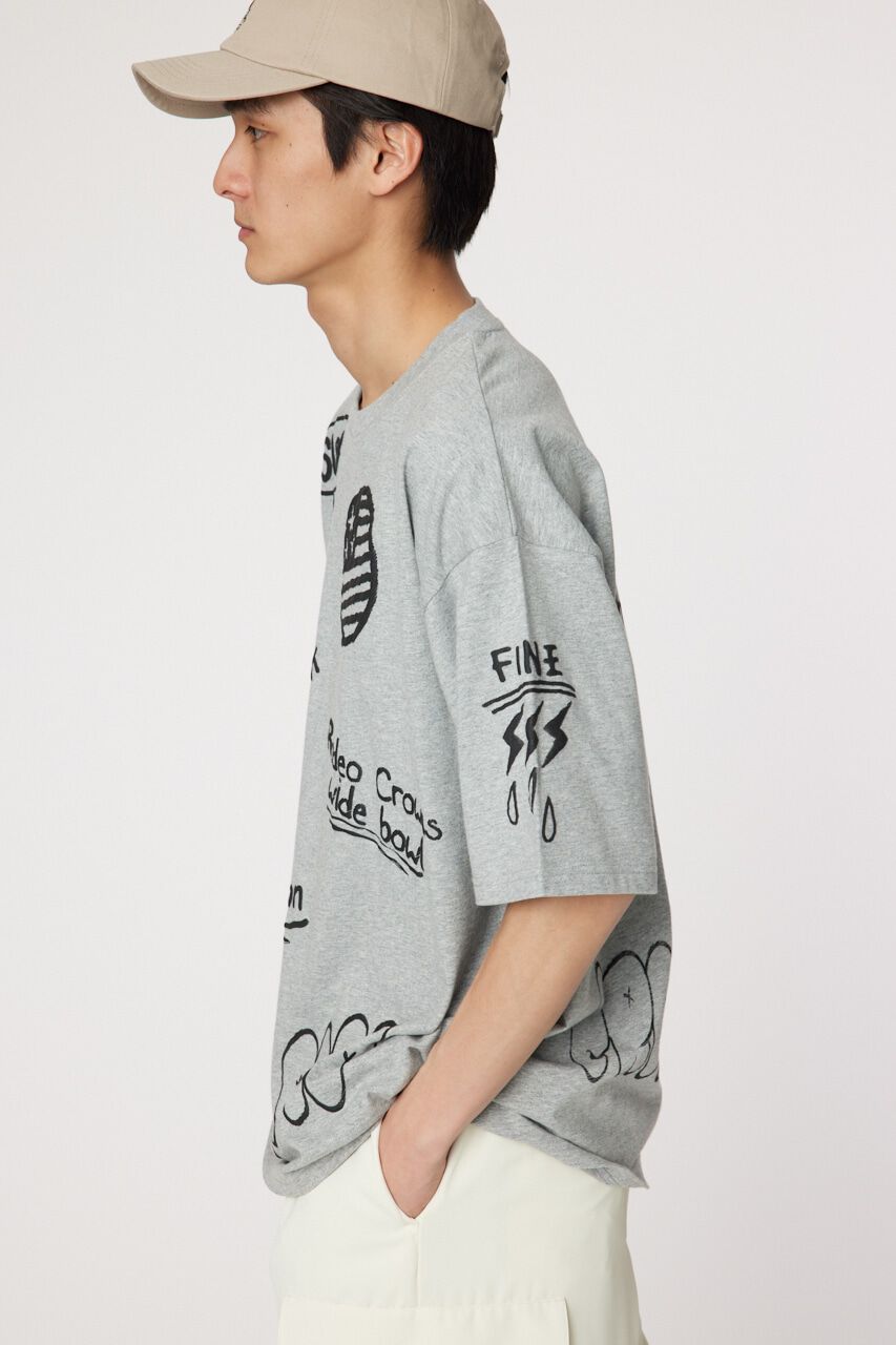 RODEO CROWNS「ラクガキハッポウ Tシャツ」|Tシャツ・カットソー|