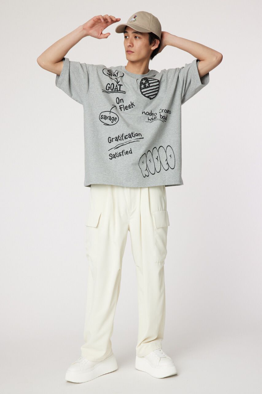 RODEO CROWNS「ラクガキハッポウ Tシャツ」|Tシャツ・カットソー|