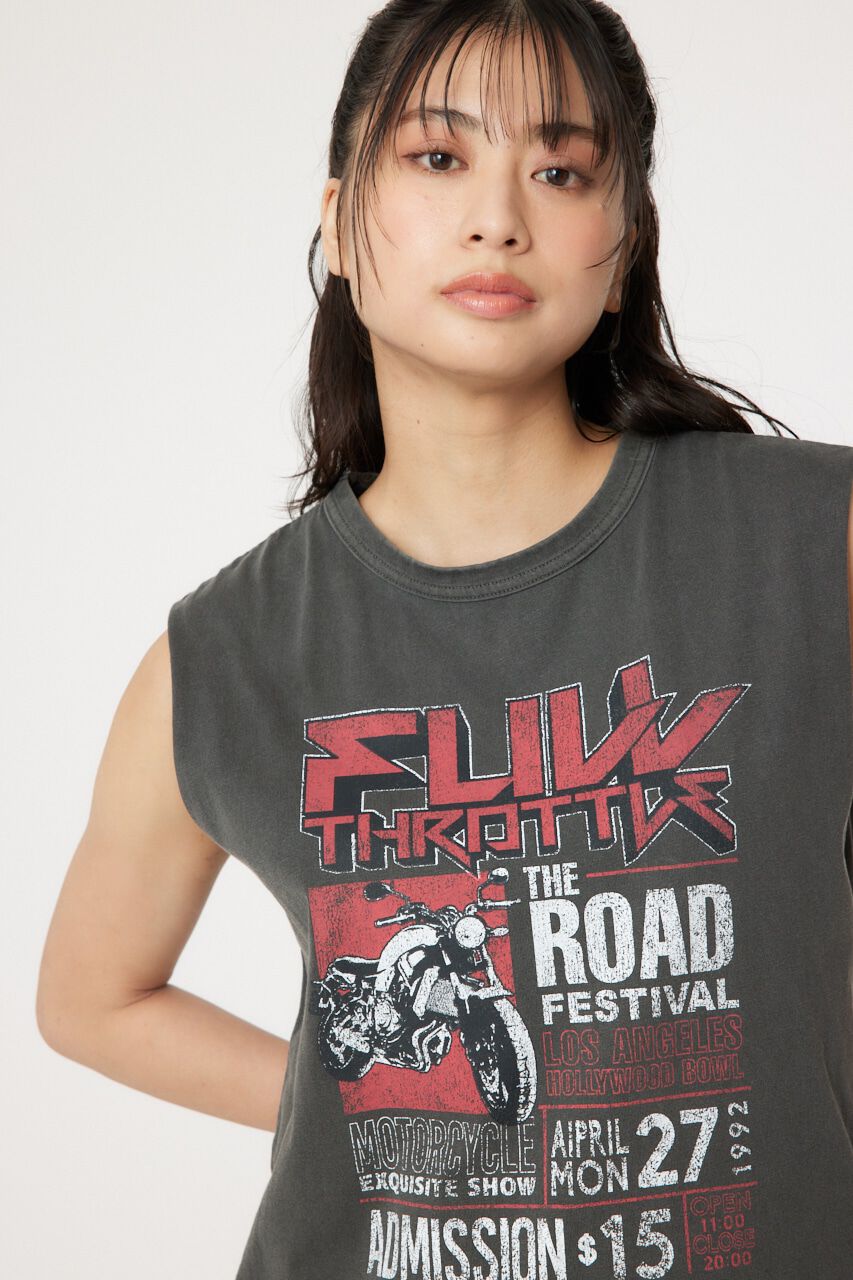 RODEO CROWNS「G/O FULLTHROTTLE ノースリーブTシャツ」|タンクトップ|