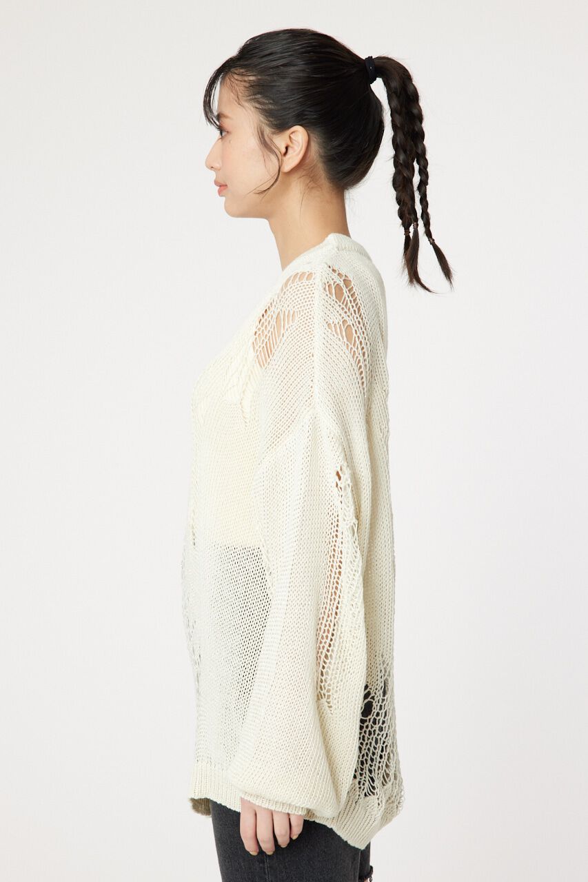 RODEO CROWNS「ダメージニットトップス」|ニット・セーター|