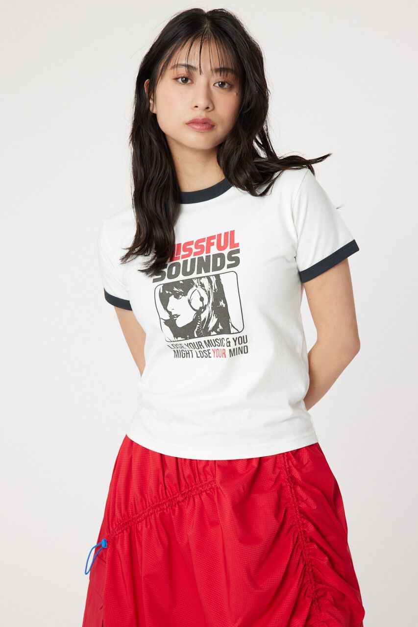 RODEO CROWNS「Blissful Sounds Tシャツ」|Tシャツ・カットソー|O/WHT1
