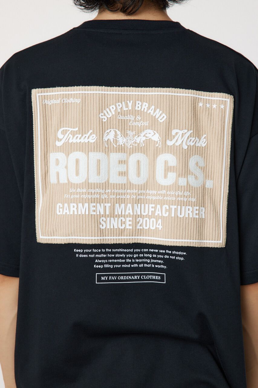 RODEO CROWNS「コーデュロイレーベルTシャツ」|Tシャツ・カットソー|