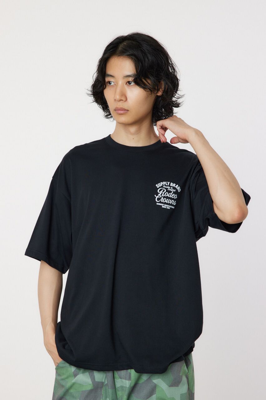 RODEO CROWNS「コーデュロイレーベルTシャツ」|Tシャツ・カットソー|