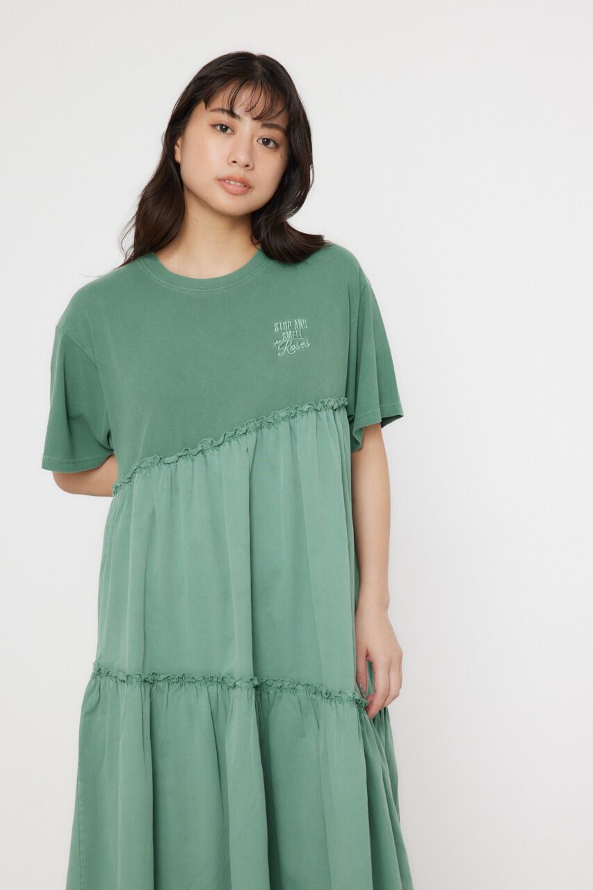 RODEO CROWNS「ピグメントギャザードッキングワンピース」|ワンピース|