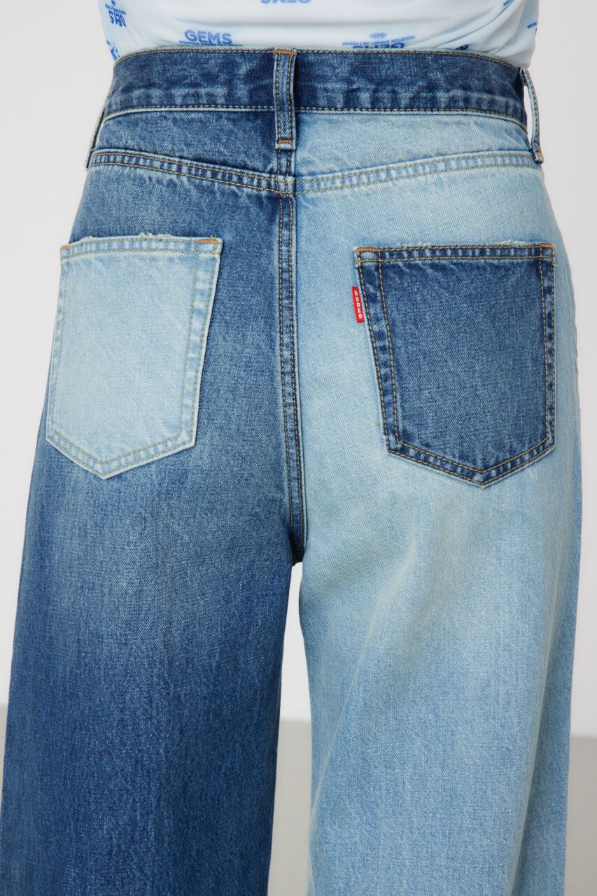 RODEO CROWNS「アシンメトリーDENIM PT」|デニム|