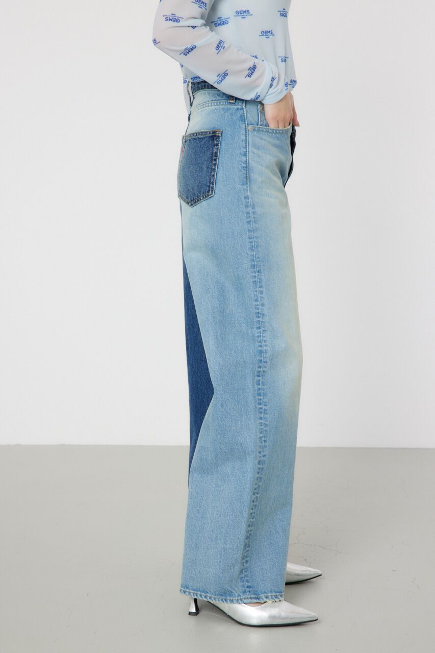 RODEO CROWNS「アシンメトリーDENIM PT」|デニム|