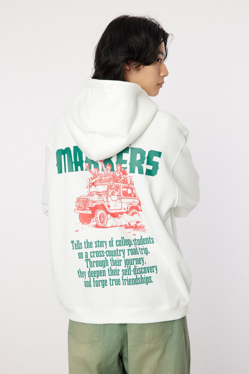 RODEO CROWNS「MILE MARKERS フーディー」|パーカー|O/WHT1