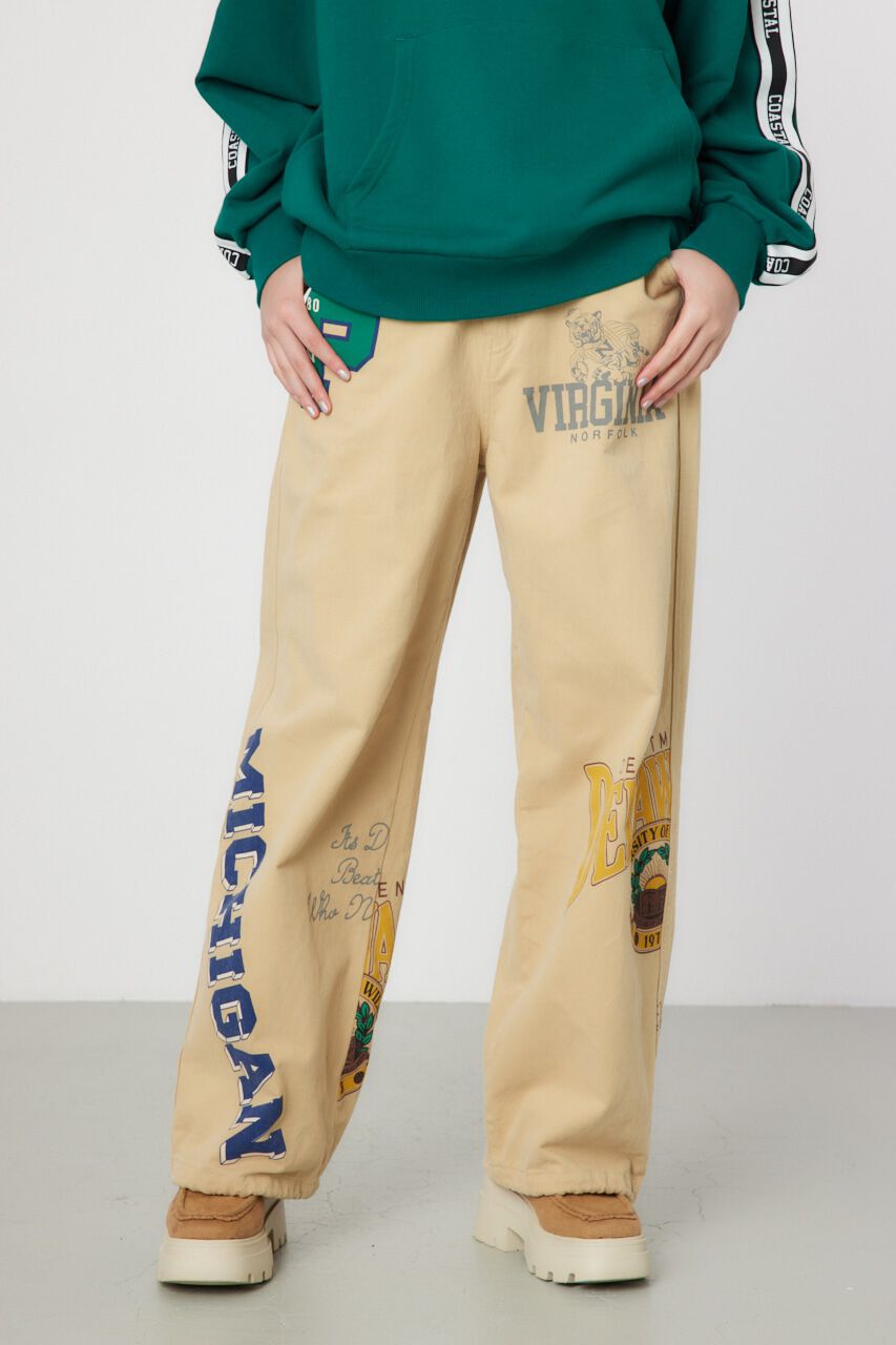 RODEO CROWNS「College Print パンツ」|その他|BEG