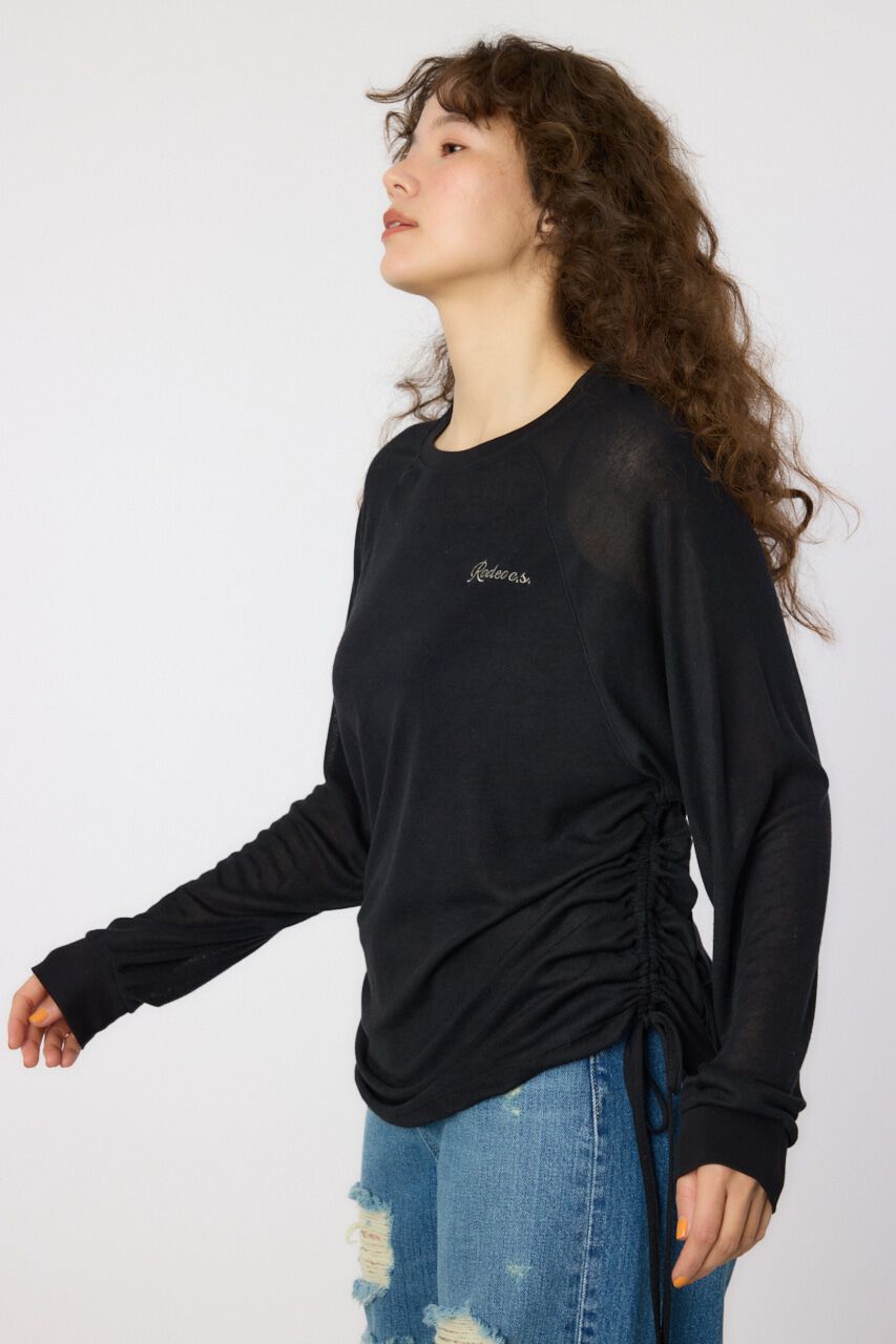 RODEO CROWNS「サイドシャーリングルーズトップス」|Tシャツ・カットソー|