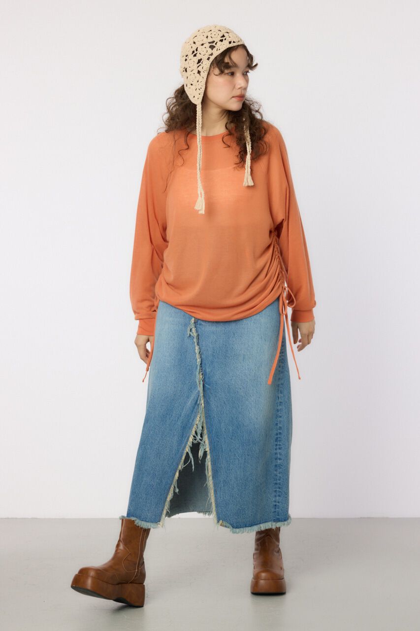 RODEO CROWNS「サイドシャーリングルーズトップス」|Tシャツ・カットソー|