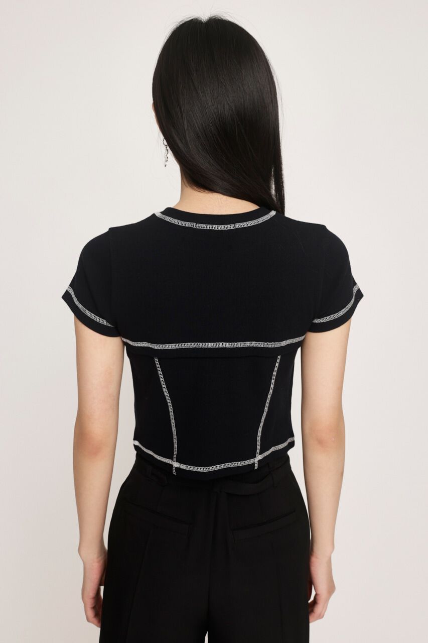 SLY「BI COLOR STITCH トップス」|Tシャツ・カットソー|