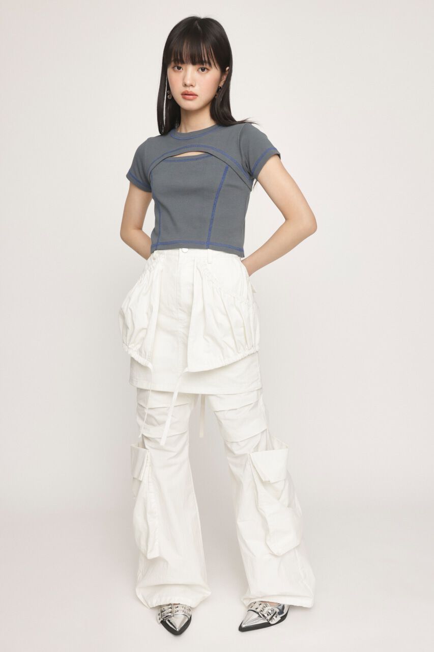 SLY「BI COLOR STITCH トップス」|Tシャツ・カットソー|