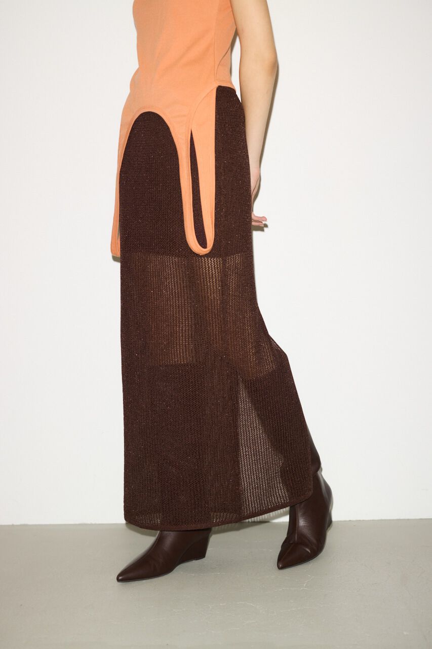 SLY「CROCHET SLIT ロングスカート」|スカート|
