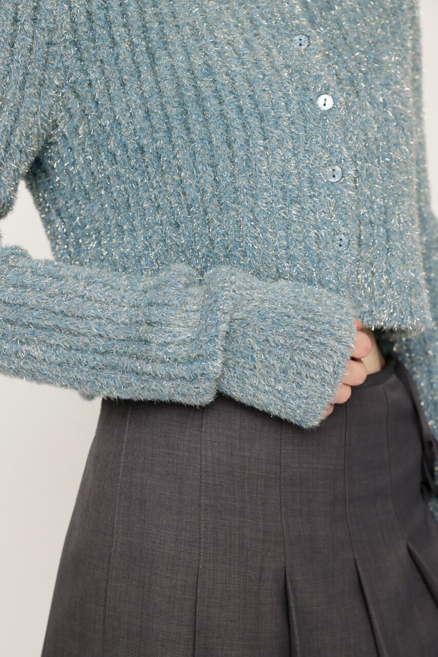 SLY「GLITTER KNIT 2WAY カーディガン」|カーディガン|