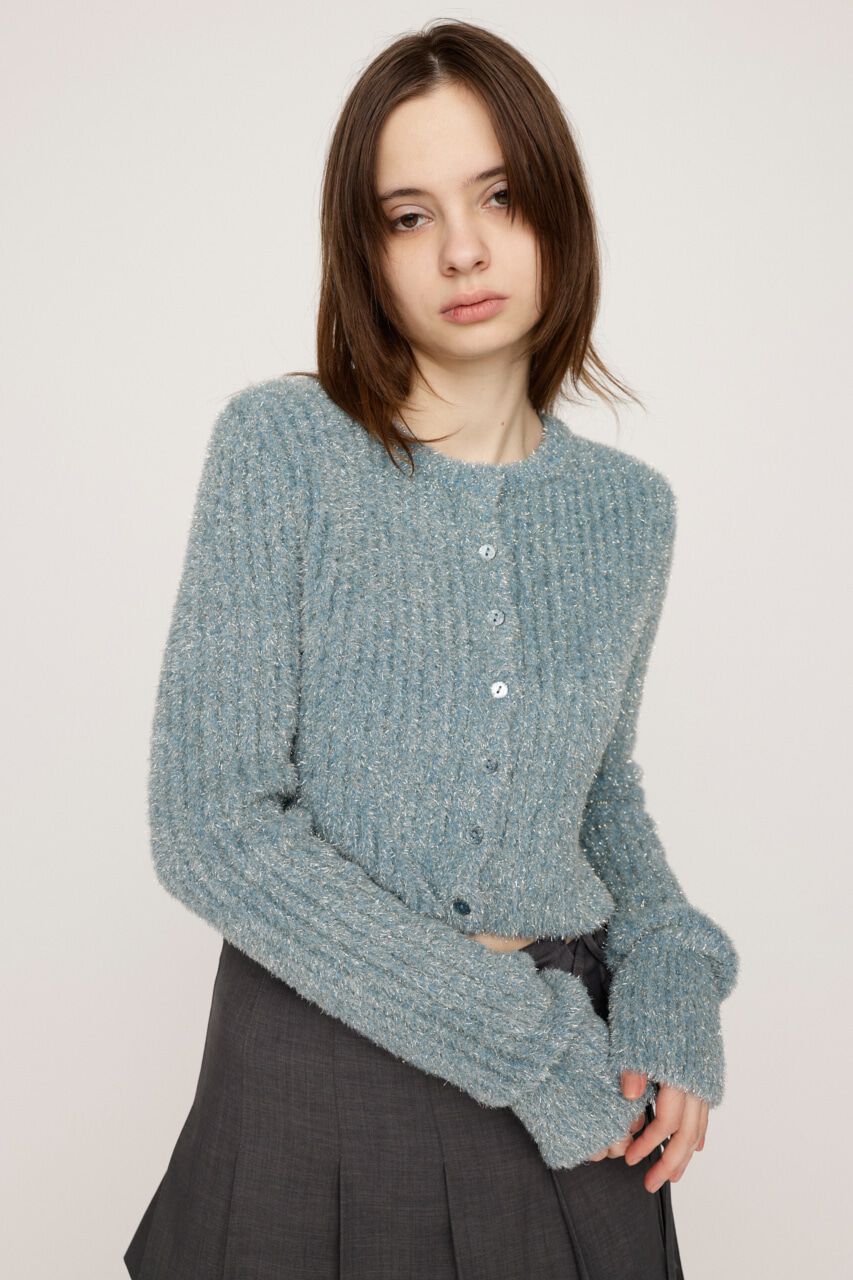 SLY「GLITTER KNIT 2WAY カーディガン」|カーディガン|