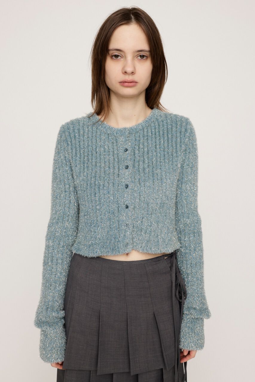 SLY「GLITTER KNIT 2WAY カーディガン」|カーディガン|