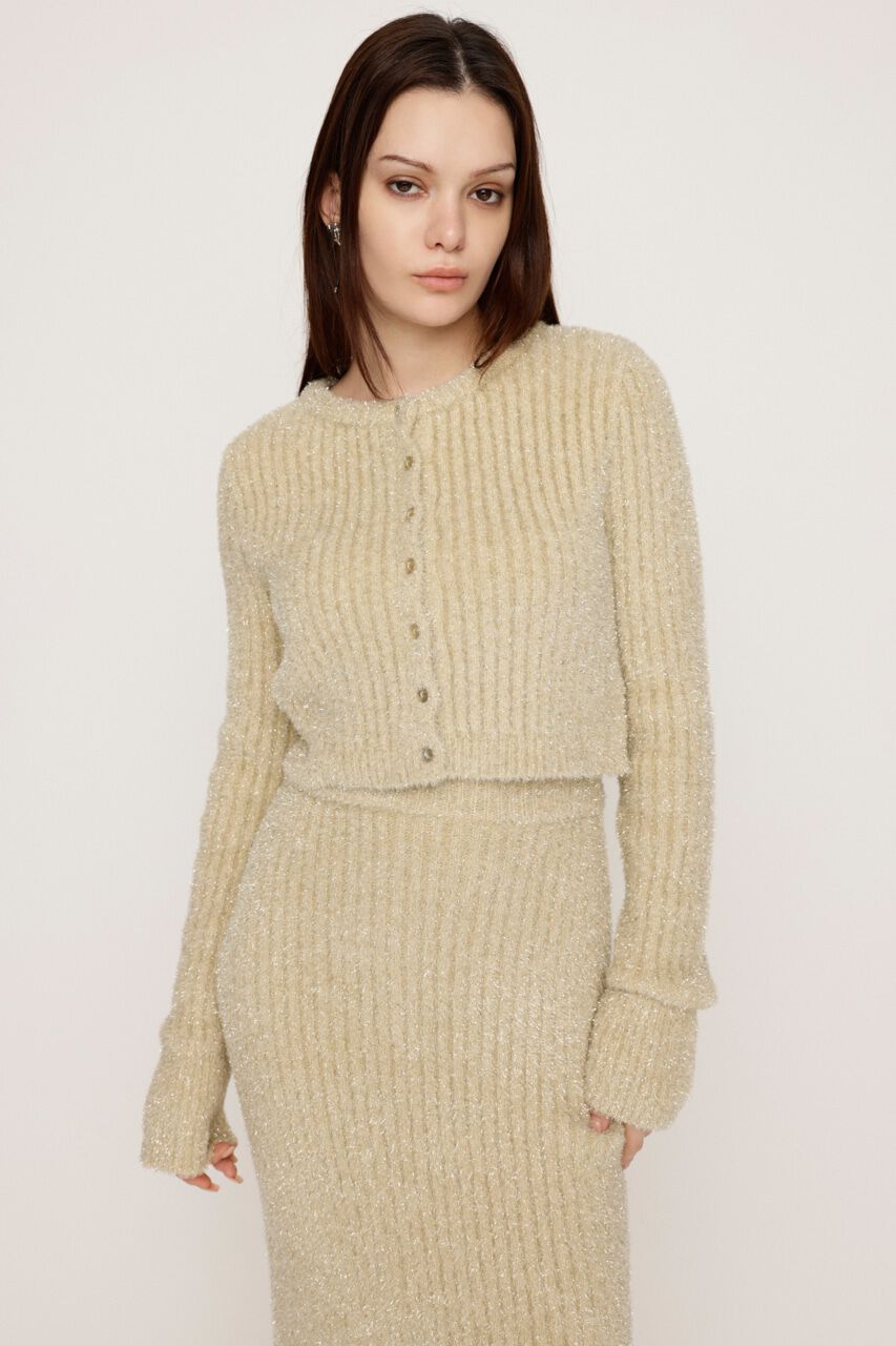 SLY「GLITTER KNIT 2WAY カーディガン」|カーディガン|GLD
