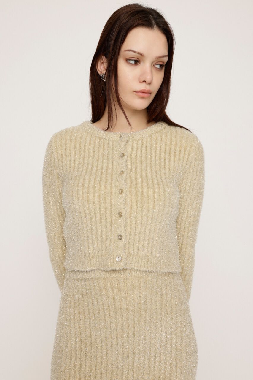 SLY「GLITTER KNIT 2WAY カーディガン」|カーディガン|