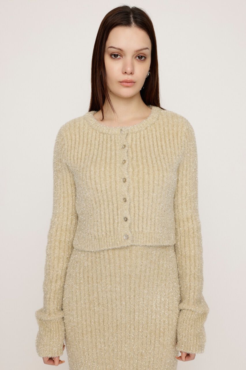 SLY「GLITTER KNIT 2WAY カーディガン」|カーディガン|