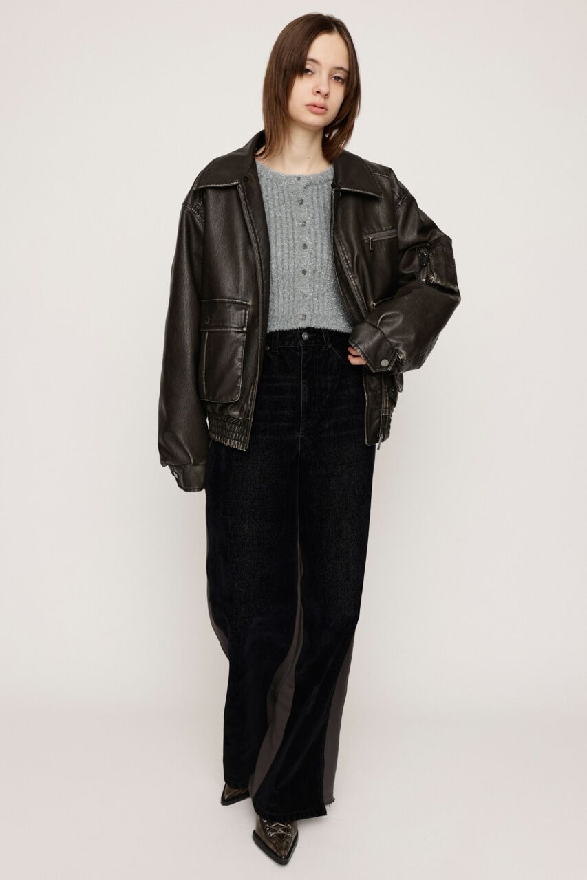 SLY「GLITTER KNIT 2WAY カーディガン」|カーディガン|