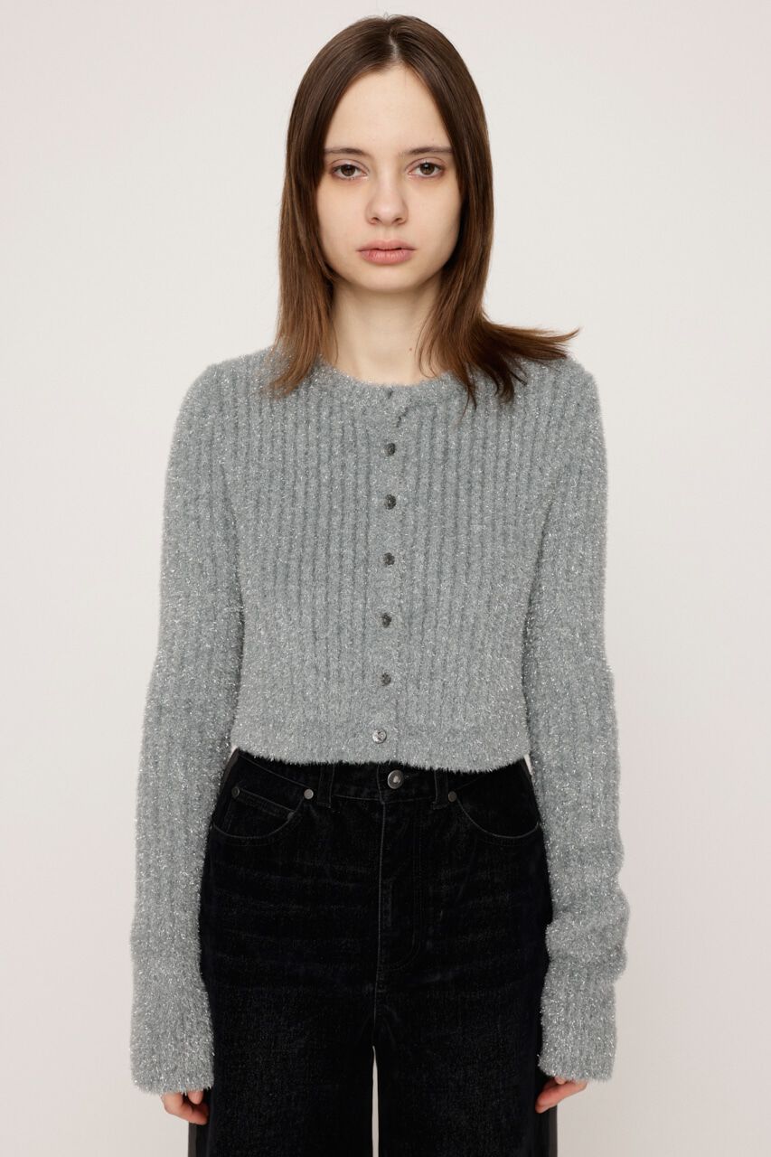 SLY「GLITTER KNIT 2WAY カーディガン」|カーディガン|