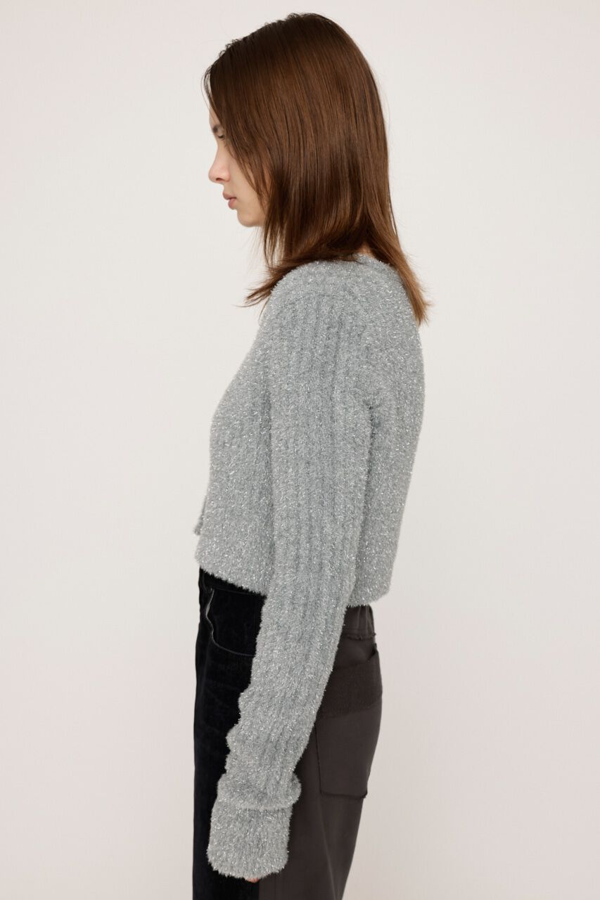 SLY「GLITTER KNIT 2WAY カーディガン」|カーディガン|