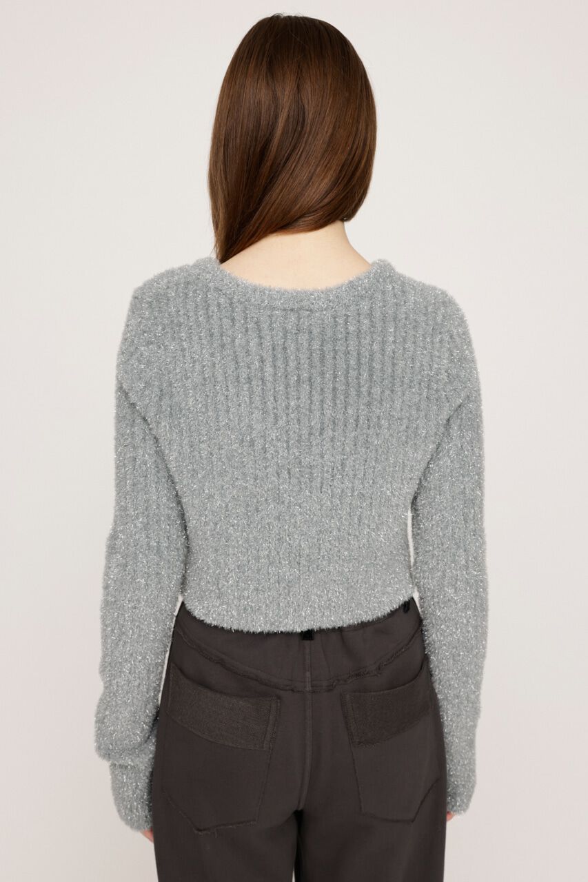 SLY「GLITTER KNIT 2WAY カーディガン」|カーディガン|