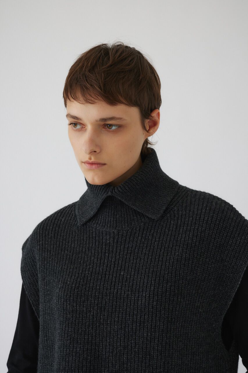 RIM.ARK 「High collar knit vest」|ニット・セーター|