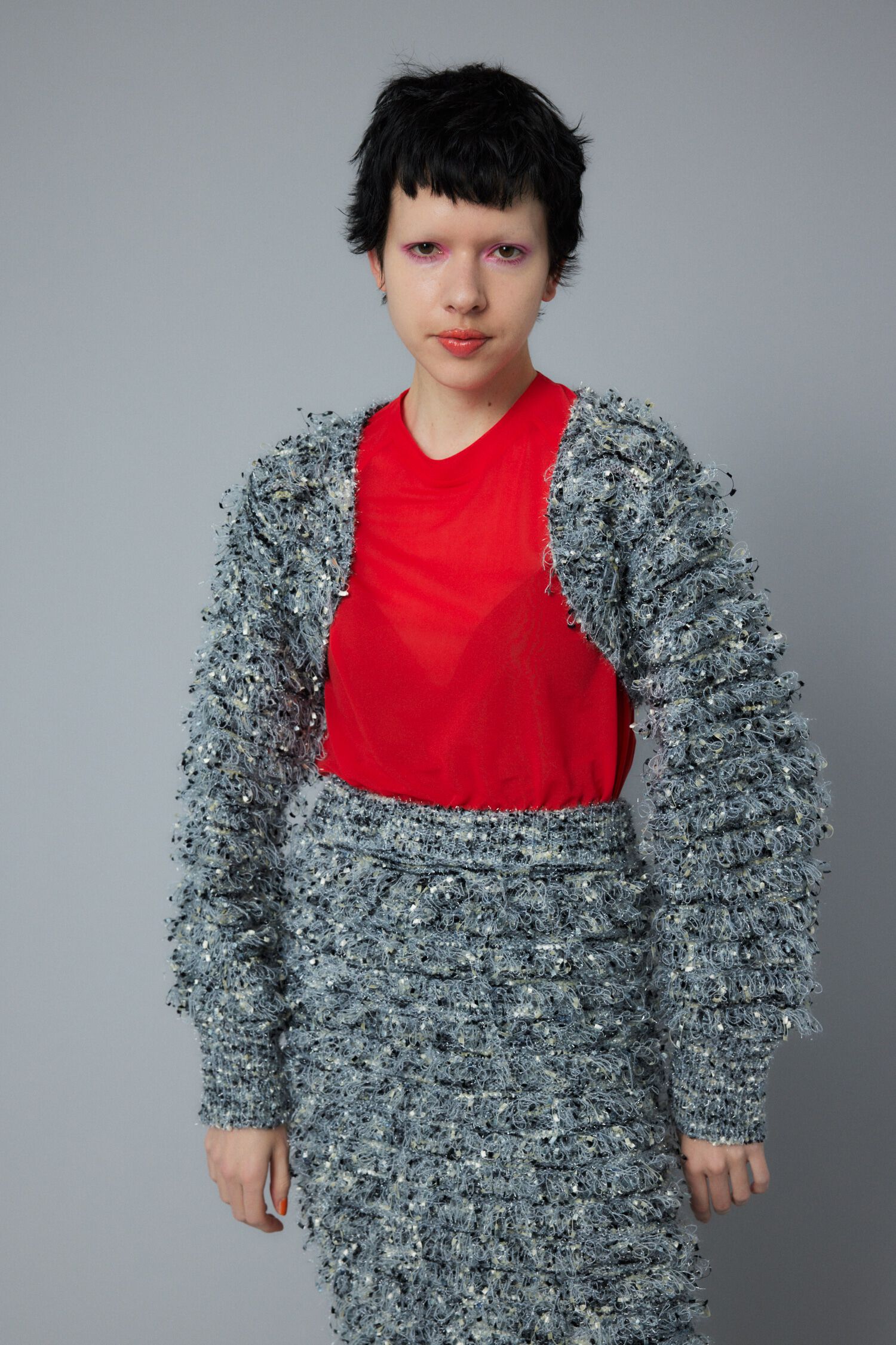 HeRIN.CYE「Loop yarn bolero」|カーディガン|Multi_1