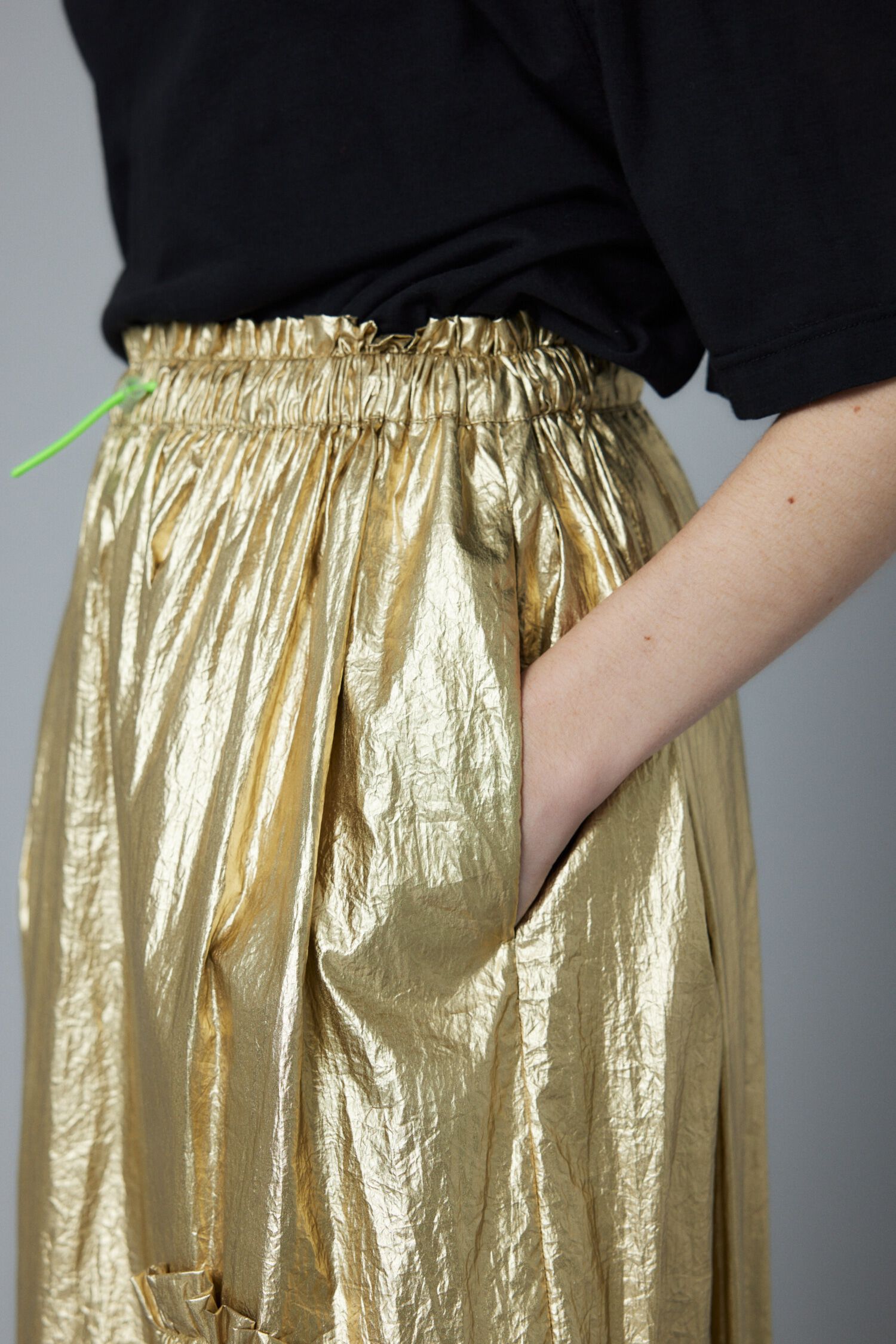 HeRIN.CYE「Metallic long skirt」|スカート|