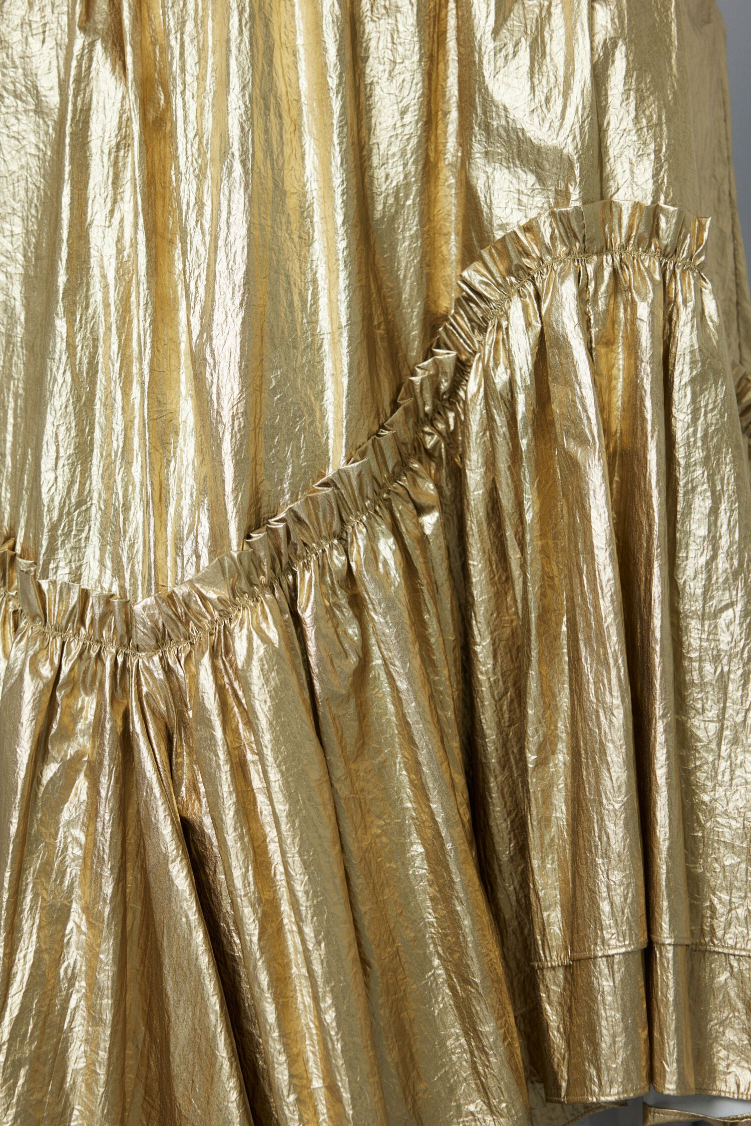 HeRIN.CYE「Metallic long skirt」|スカート|