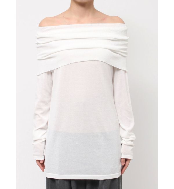ELENDEEK「SHEER KNIT OFF SHOULDER」|ニット・セーター|