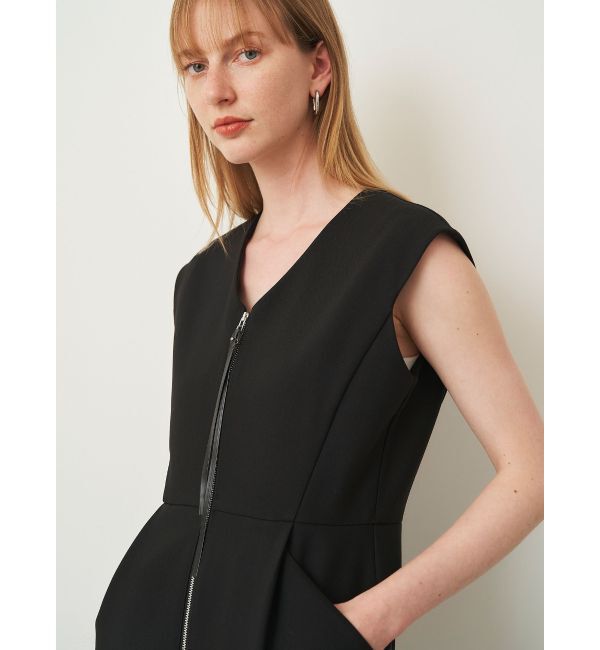 ELENDEEK「CENTER ZIP I-LINE OP」|ワンピース|