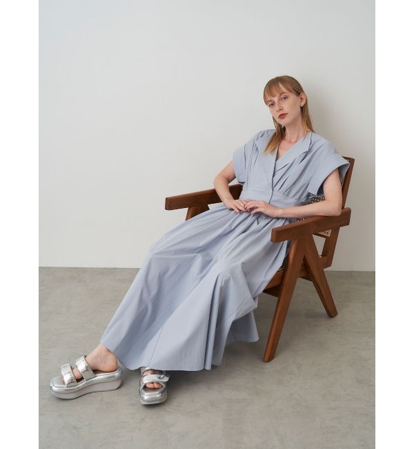 ELENDEEK「OPEN COLLAR SHIRT OP」|ワンピース|