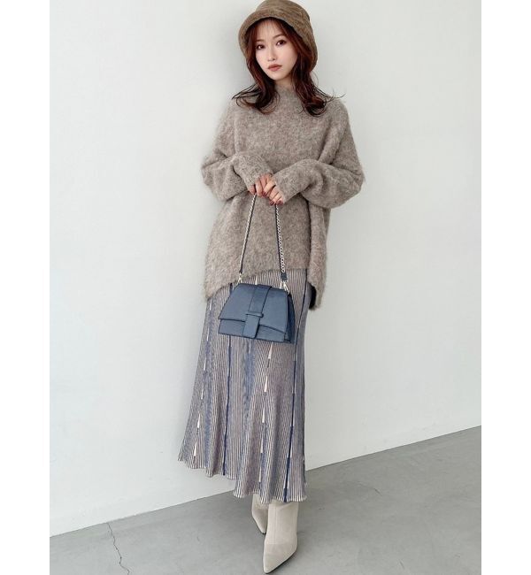 RESEXXY「ニットファブリックフレアスカート【セットアップ着用可能】」|スカート|